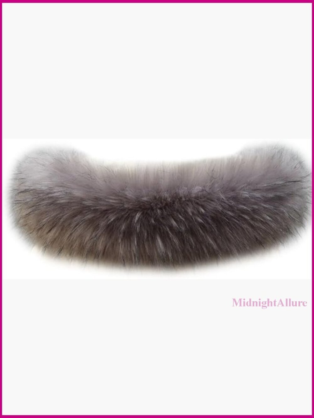 Detachable Faux Fur Collar Scarf Hood Trim for Winter Coats Jackets